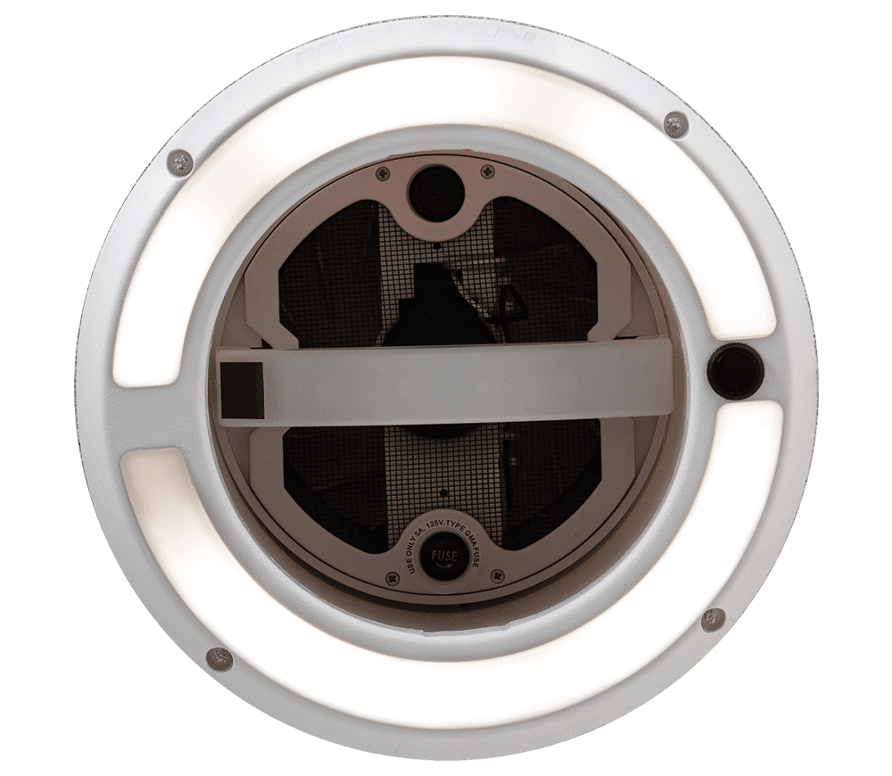MaxxAir MaxxDome compacte dakventilator zwart met LED 2