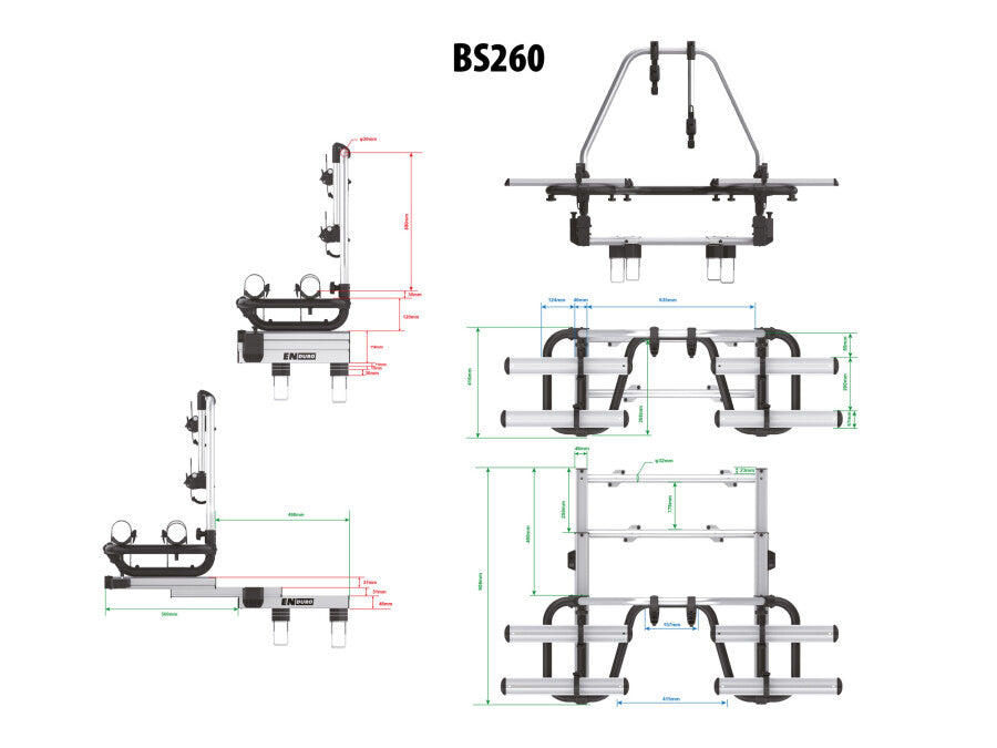 Enduro BS260 Disseldrager Fietsendrager (caravan) - afbeelding 5