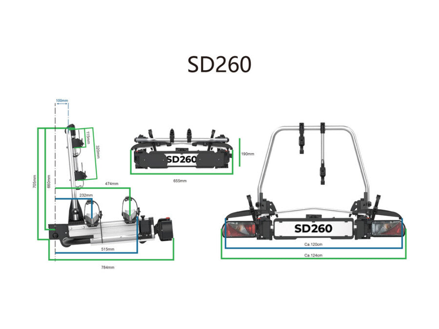 Enduro SD260 Fietsendrager (trekhaak) - afbeelding 5