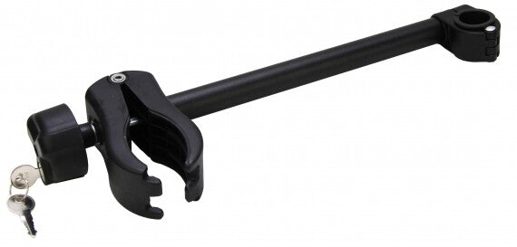 Framehouder afsluitbaar lang, t.b.v 25 mm en 30 mm U-beugel, zwart