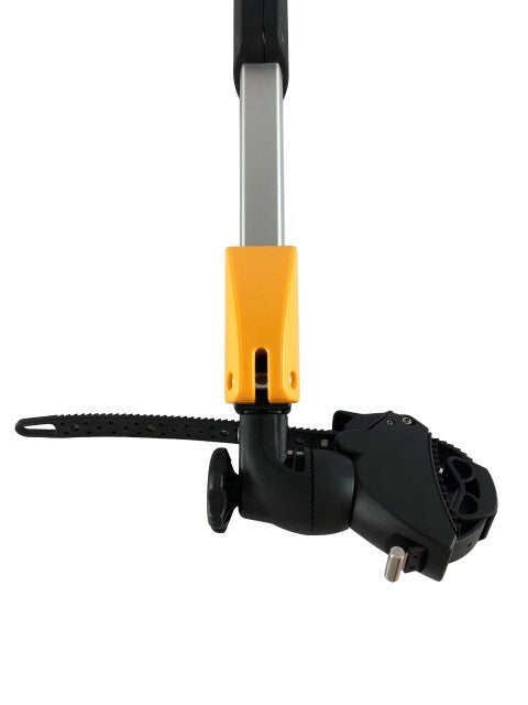 Framehouder arm incl. adapter met spanband, aluminium, links
