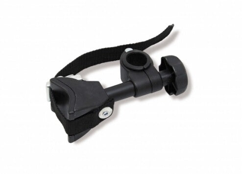 Framehouder spanband kort, t.b.v. 25 mm en 30 mm U-beugel, zwart
