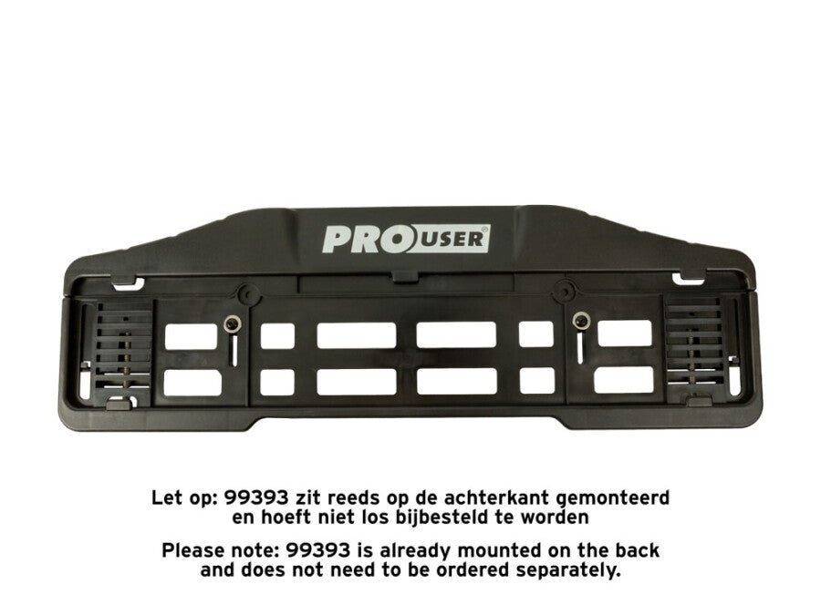 Nummerplaathouder Pro-User verstelbaar