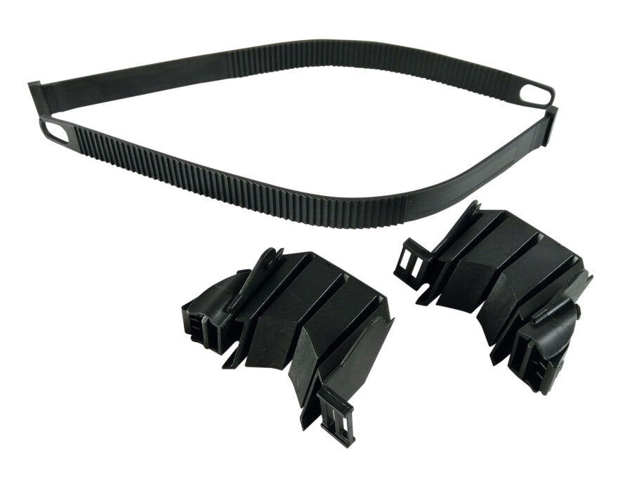 Wielhouder spanband + clip, 2 stuks