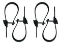 Wielhouder spanband + clip, 4 stuks