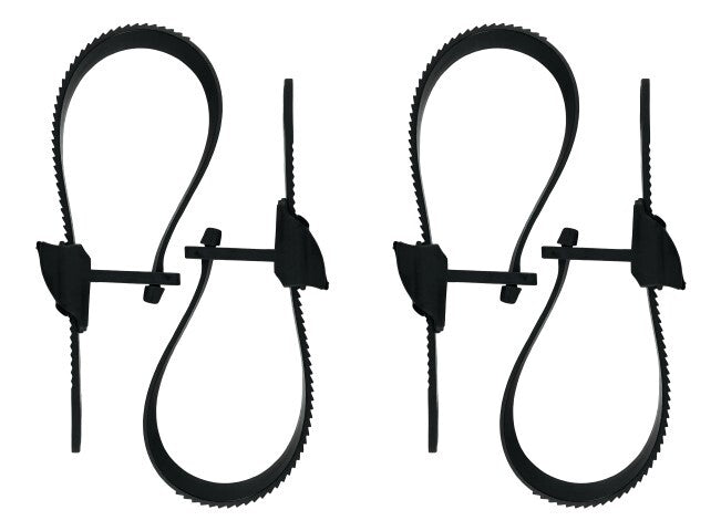 Wielhouder spanband + clip, 4 stuks